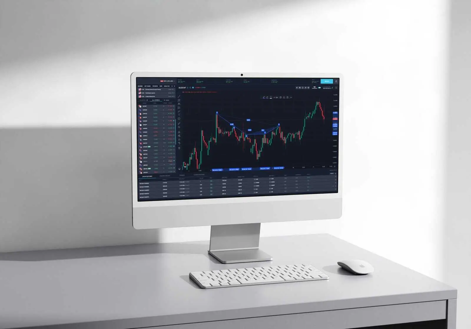 Match-Trader running on a desktop